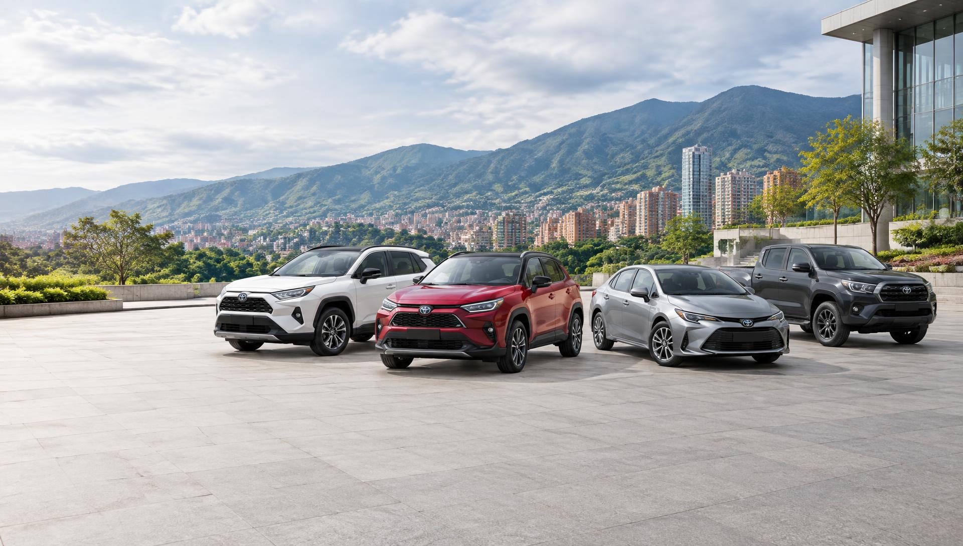 Flota de vehículos Toyota en Colombia